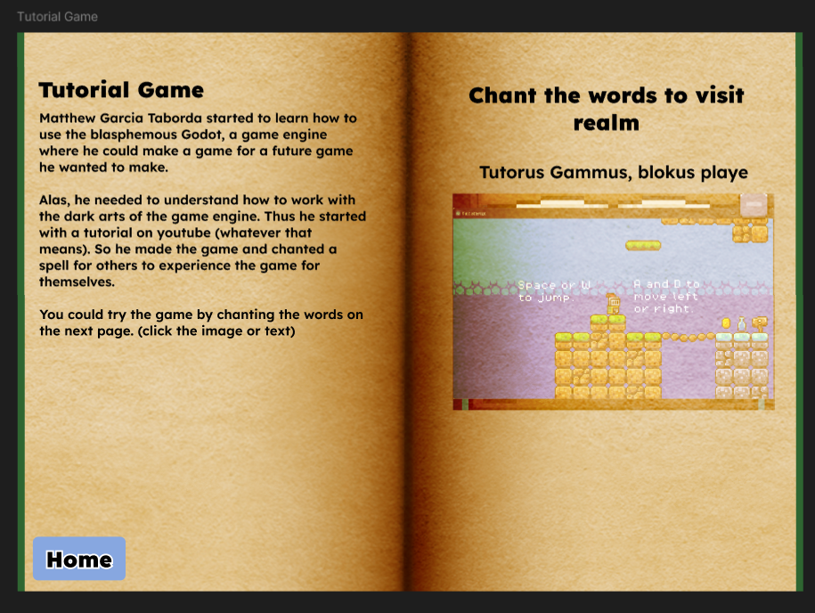 the scroll to cycle pages